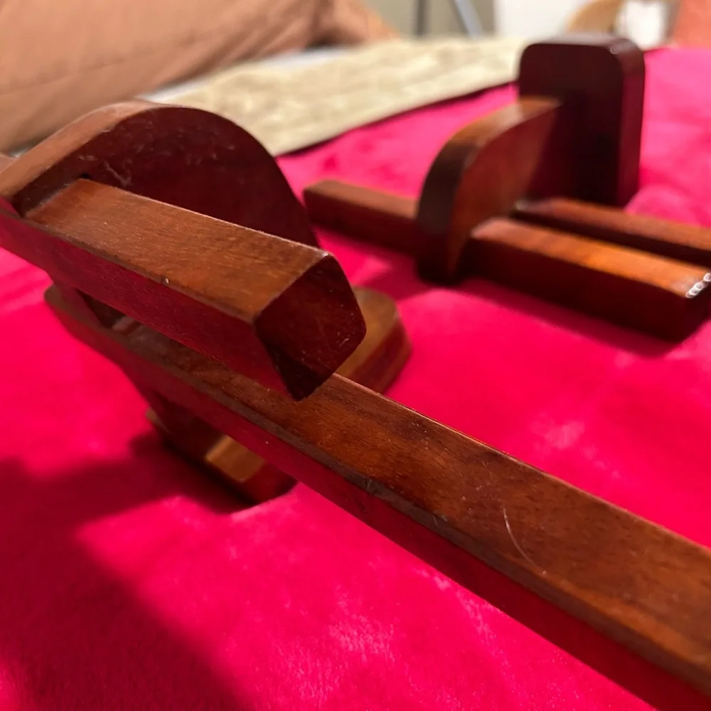 Matching Set of Genuine, vintage Koa towel racks